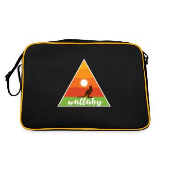 Wallaby triangle triangle - Retro Bag - black/gold - Back