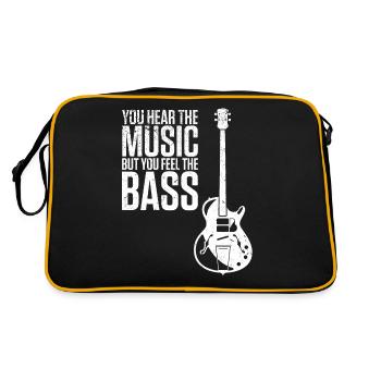 Guitare basse guitare guitariste - Sac Retro - noir/or - Dos
