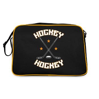 Hockey puck - Retro Bag - black/gold - Back