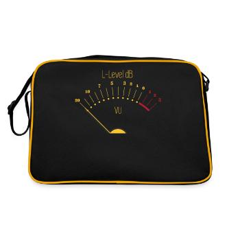 Vu meter sound engineer gift - Retro Bag - black/gold - Back