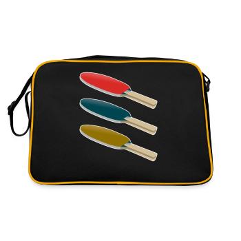raquette de ping-pong - Sac Retro - noir/or - Dos