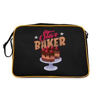 Baking baker - Retro Bag - black/gold - Back