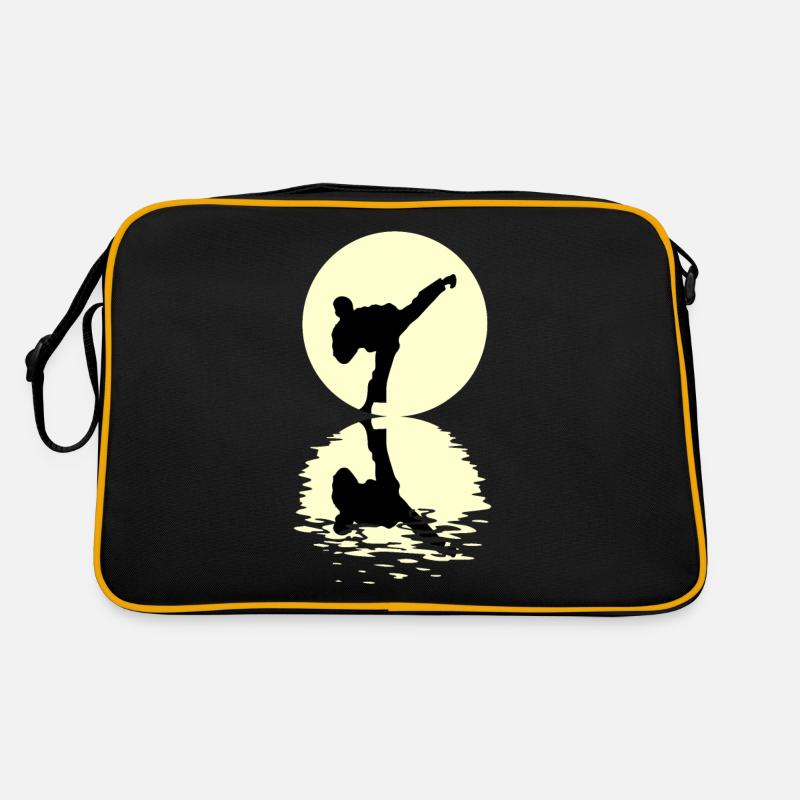 Taekwondo Moon - Retro Bag - black/gold