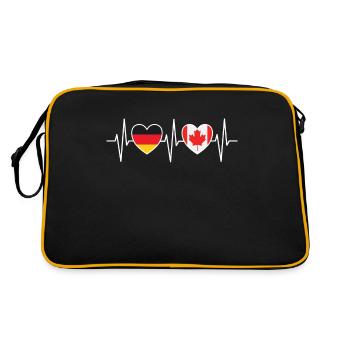 Germany Canada Germany Canada Gift 1124 - Retro Bag - black/gold - Back