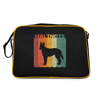 Rétro Malinois chiens propriétaires de chiens cadeau - Sac Retro - noir/or - Dos