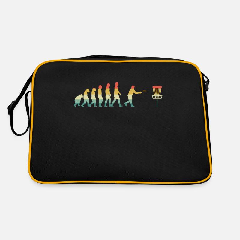 Disc Golf - Retro Tasche - Schwarz/Gold
