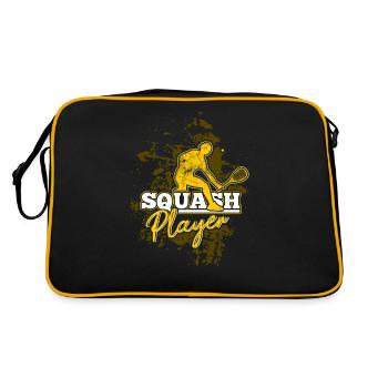 squash - Sac Retro - noir/or - Dos