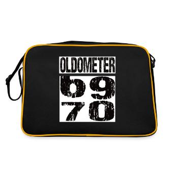 70th Birthday - Retro Bag - black/gold - Back