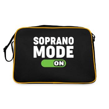 mode soprano activé - Sac Retro - noir/or - Dos