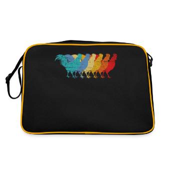 Poulets au poulet - Sac Retro - noir/or - Dos