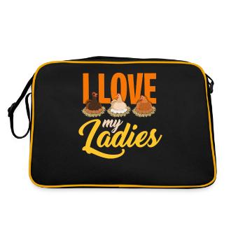 Chicken - Retro Bag - black/gold - Back