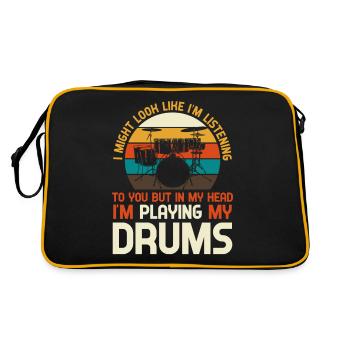 Drums drums - Retro Bag - black/gold - Back