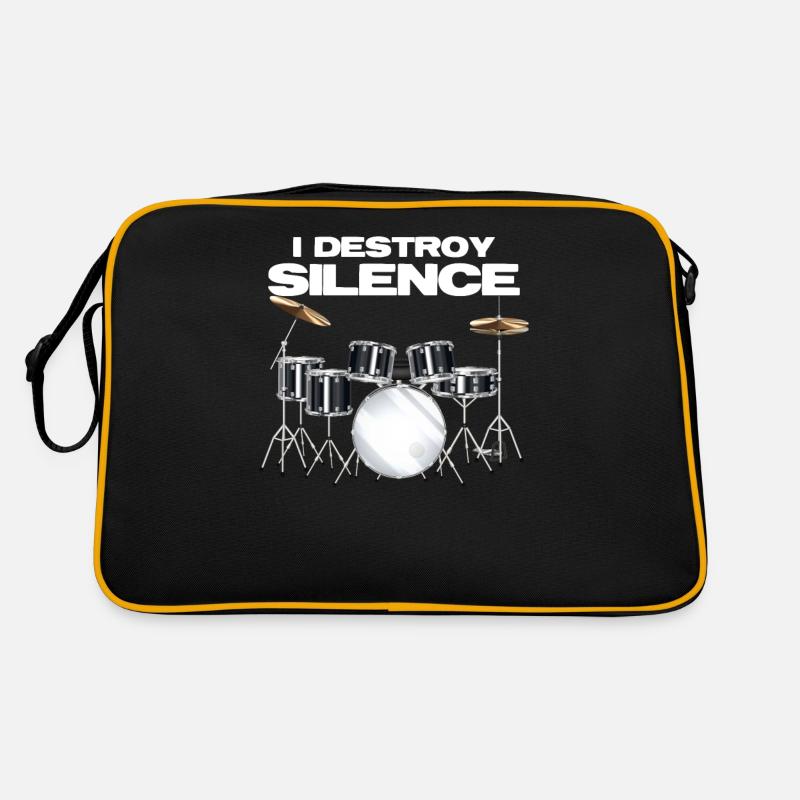 Drums Drummer Drumsticks Retro Bag