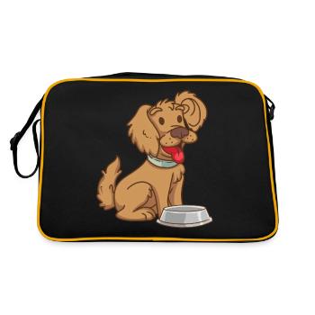 Chien enfants bébé animaux animaux animaux chiens - Sac Retro - noir/or - Dos