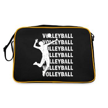 volley-ball volley-ball volley-ball - Sac Retro - noir/or - Dos