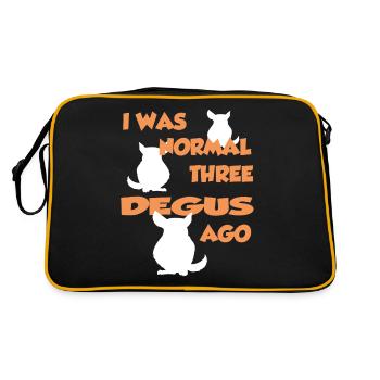 J'étais normal à trois degrés - T-shirt Degu - Sac Retro - noir/or - Dos