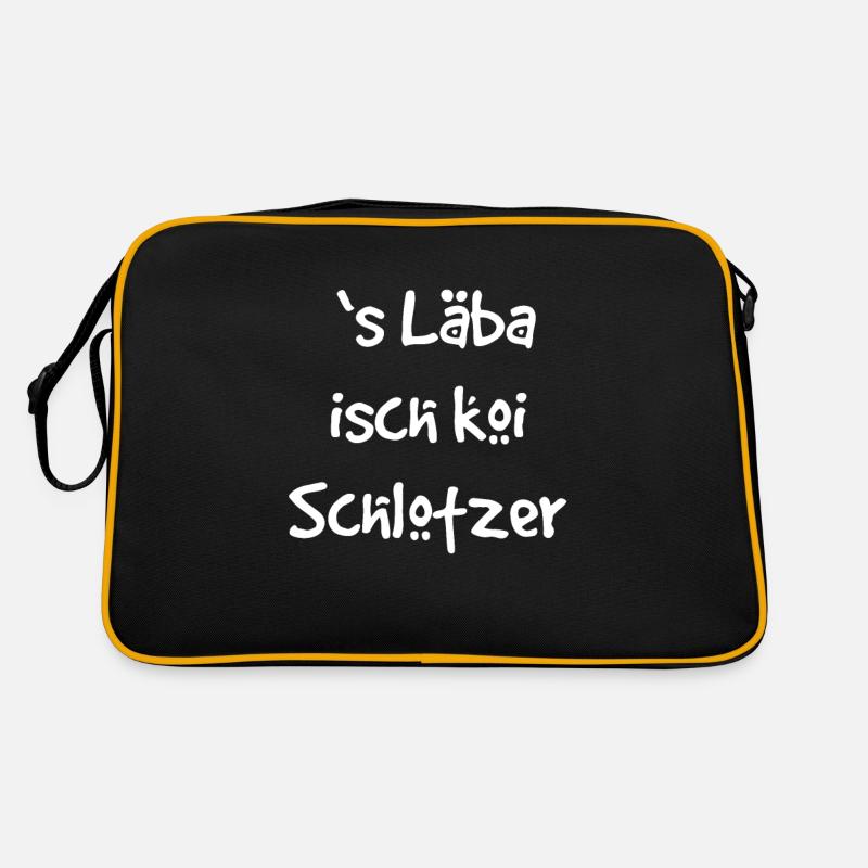 Lustiger schwäbischer Dialekt Spruch Geschenk Retro Tasche