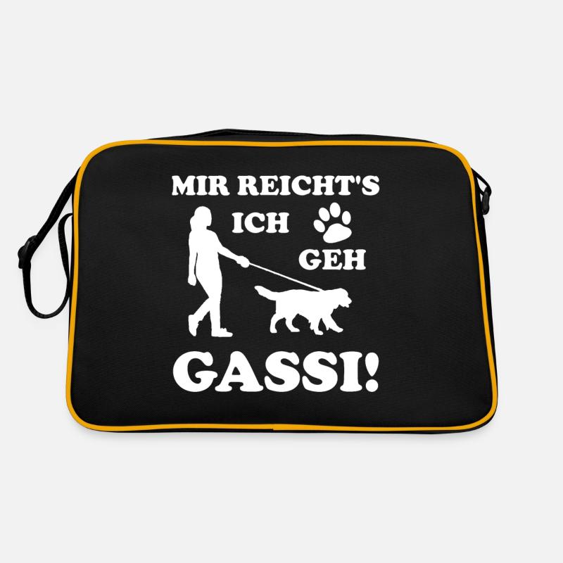 Mir Reichts Ich Geh Gassi Retro Tasche