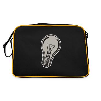 Light Bulb Light Bulb - Retro Bag - black/gold - Back
