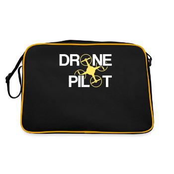 Pilote de drone | Drone pilot drone drone race - Sac Retro - noir/or - Dos