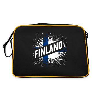 Finlande - Sac Retro - noir/or - Dos