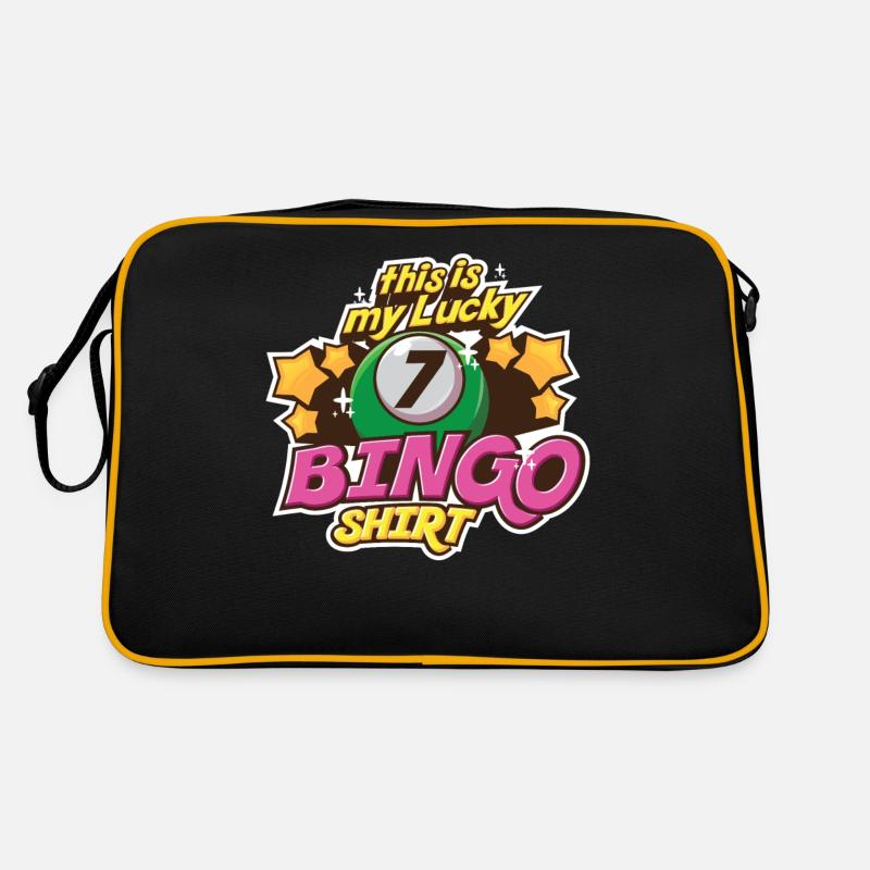 Bingo - Retro Tasche - Schwarz/Gold