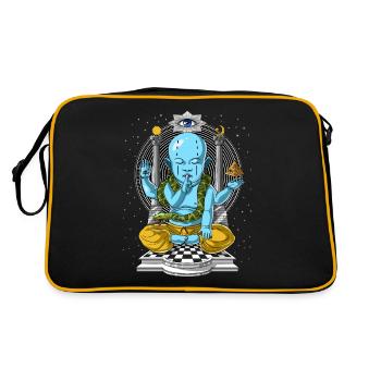 Shiva Psychedelic Meditation - Sac Retro - noir/or - Dos