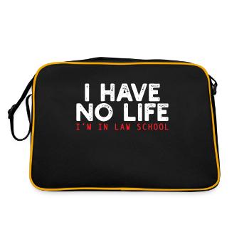 Étudiant en droit - Sac Retro - noir/or - Dos