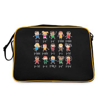 Math dance math class shirt - Retro Bag - black/gold - Back