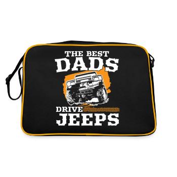 The best dad drive jeeps father’s day shirt - Sac Retro - noir/or - Dos