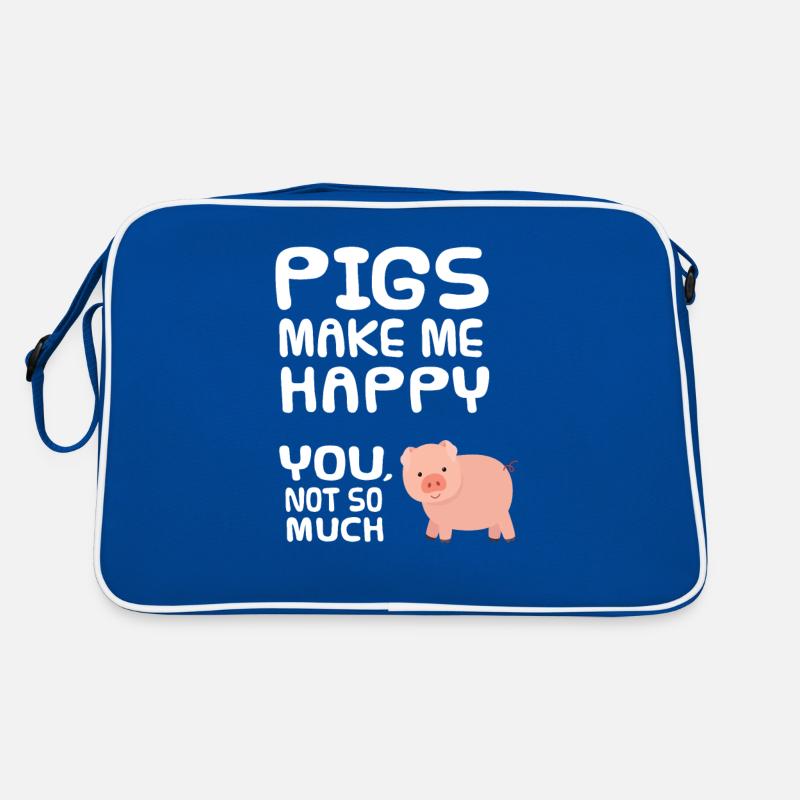 Schwein Retro Tasche