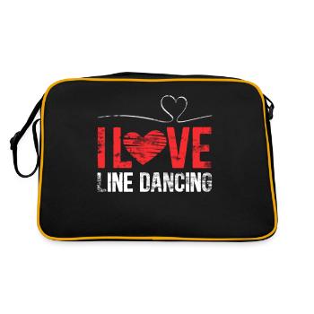 Linedance - Retro Tasche - Schwarz/Gold - Hinten