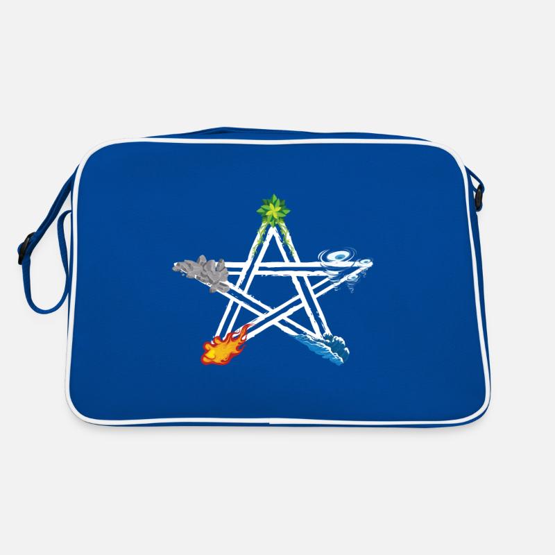 Wicca Pagan Five Elements Magical Pentagram Retro Bag