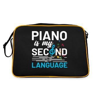 Piano music piano - Retro Bag - black/gold - Back
