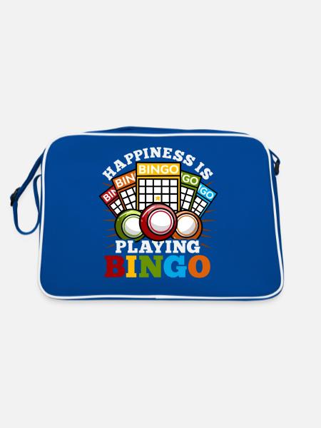 bingo - Retro Bag - blue/white - Back