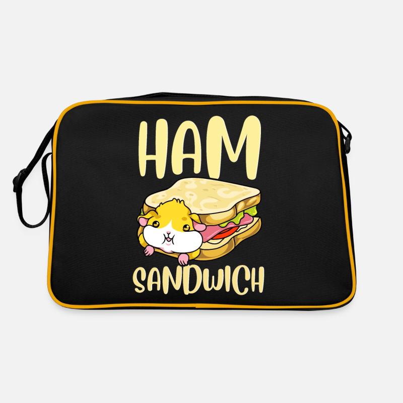 Sandwich au jambon idée cadeau hamster Sac Retro