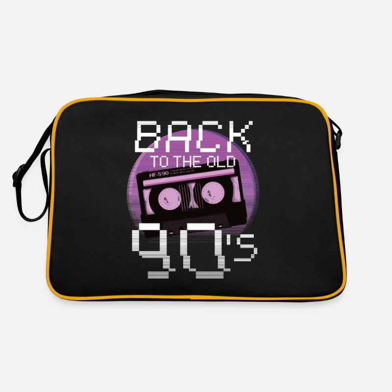 Retour à 90 - Sac Retro - noir/or
