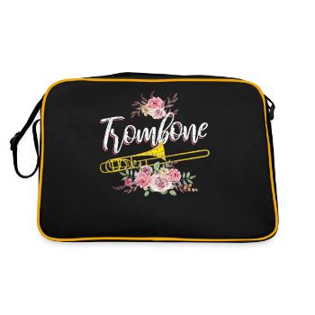 Joueur de trombone trombone - Sac Retro - noir/or - Dos
