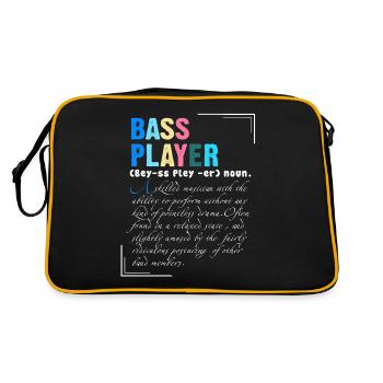 Bass Player Un musicien qualifié avec capacité - Sac Retro - noir/or - Dos