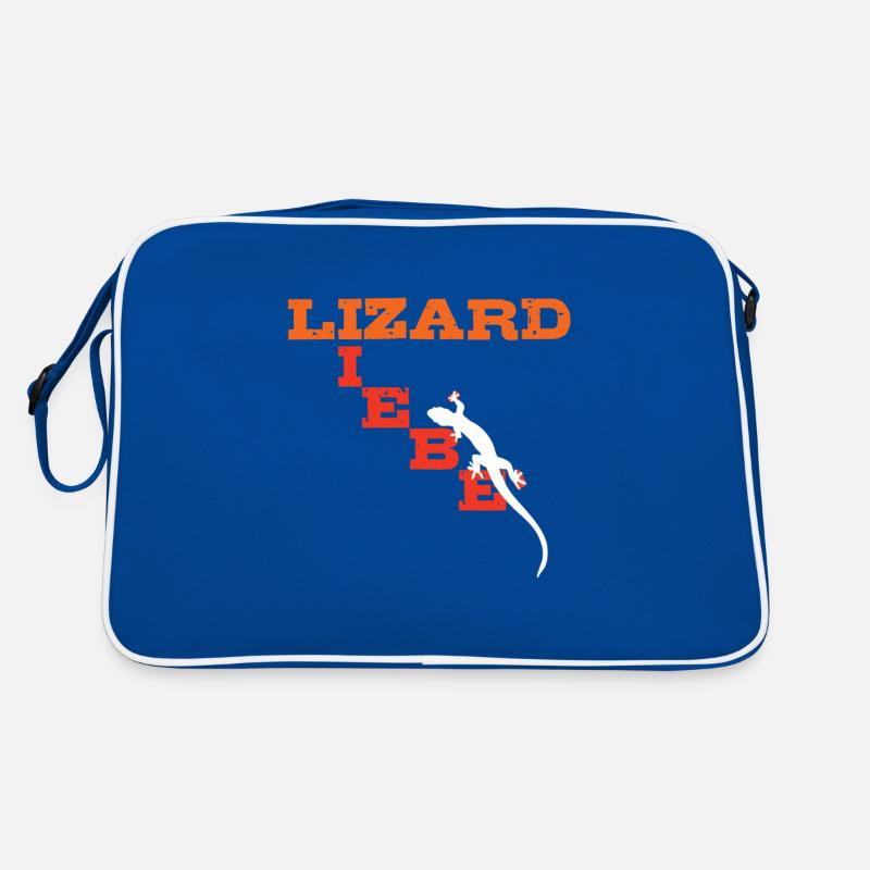 Lizard Liebe Retro Tasche
