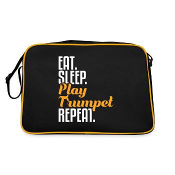 Trompeter Trompete - Retro Tasche - Schwarz/Gold - Hinten