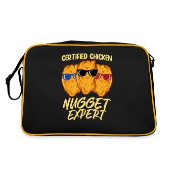 Chicken Nugget Expert - Retro Bag - black/gold - Back