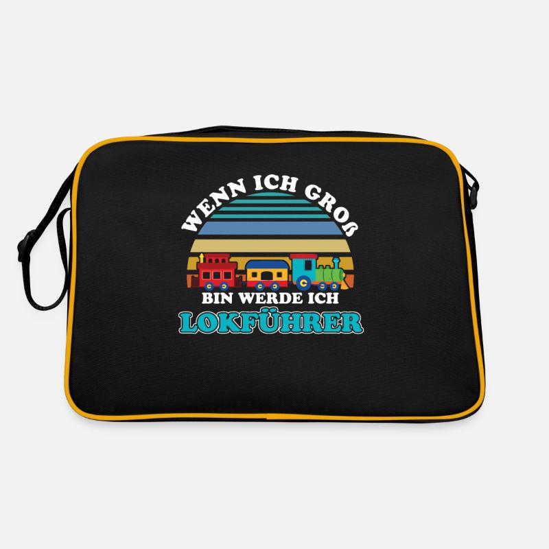 Ich Werde Lokführer Lokomotive Zug Bahn Geschenk Retro Tasche