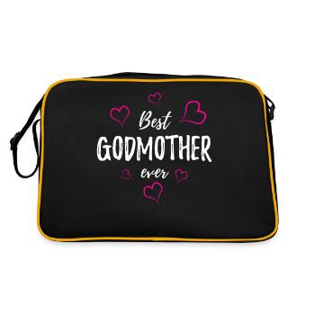 Patentante - Retro Tasche - Schwarz/Gold - Hinten