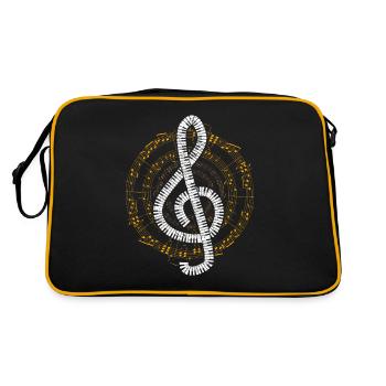 piano - Retro Bag - black/gold - Back