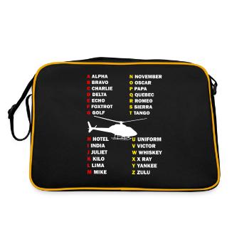 Pilote d'hélicoptère cadeau je hélicoptère hélicoptère - Sac Retro - noir/or - Dos