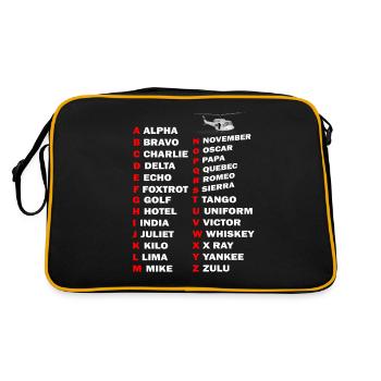 Pilote d'hélicoptère cadeau je hélicoptère hélicoptère - Sac Retro - noir/or - Dos