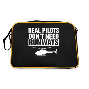 Pilote d'hélicoptère cadeau je hélicoptère hélicoptère - Sac Retro - noir/or - Dos