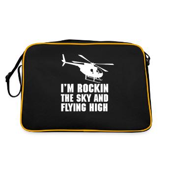 Pilote d'hélicoptère cadeau je hélicoptère hélicoptère - Sac Retro - noir/or - Dos