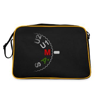 Photographe photographe photographie caméra roue de réglage - Sac Retro - noir/or - Dos
